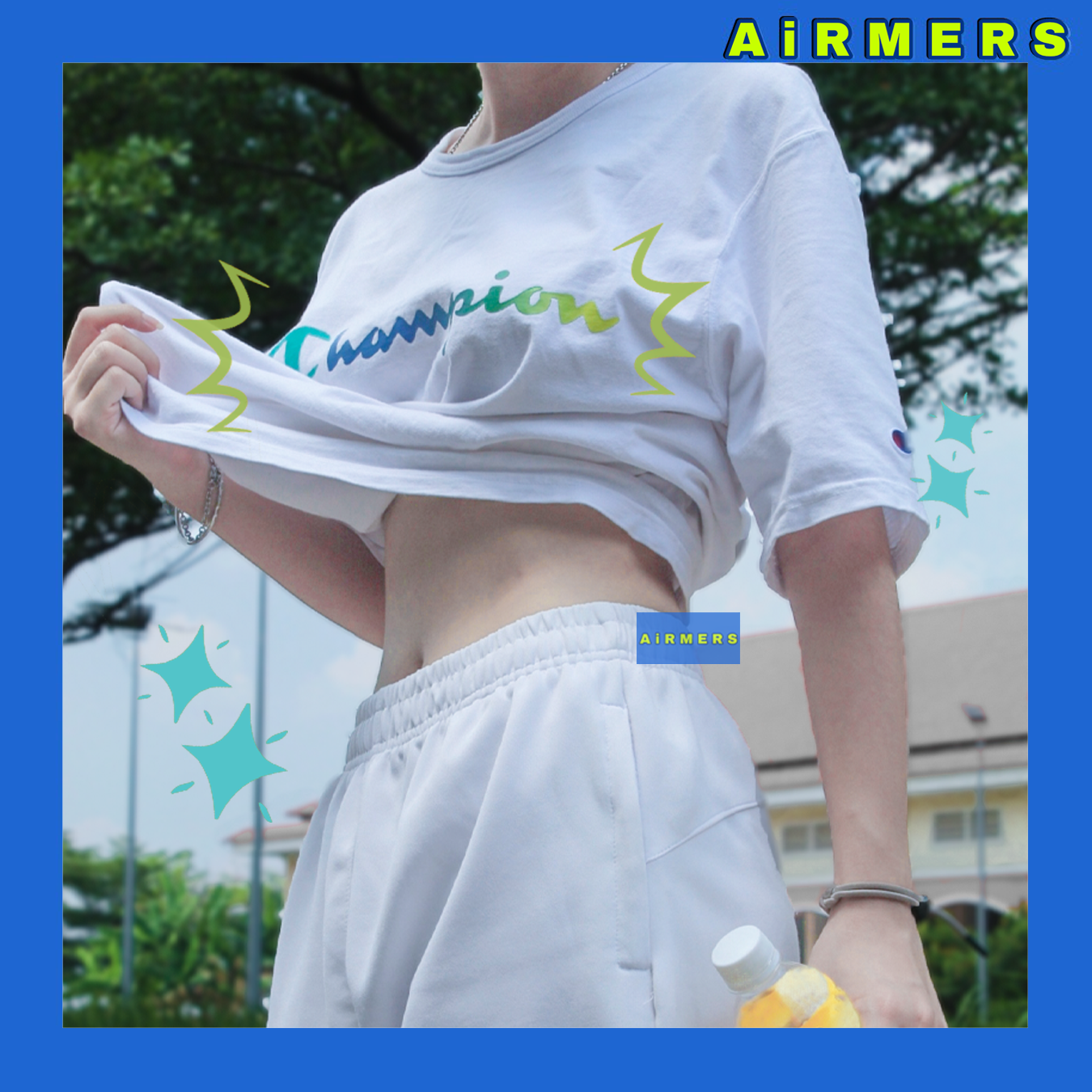 [Authentic] TShirt | Áo Thun Champion Logo CHUYỂN MÀU   - Gradient Script Logo - Unisex Nam/Nữ