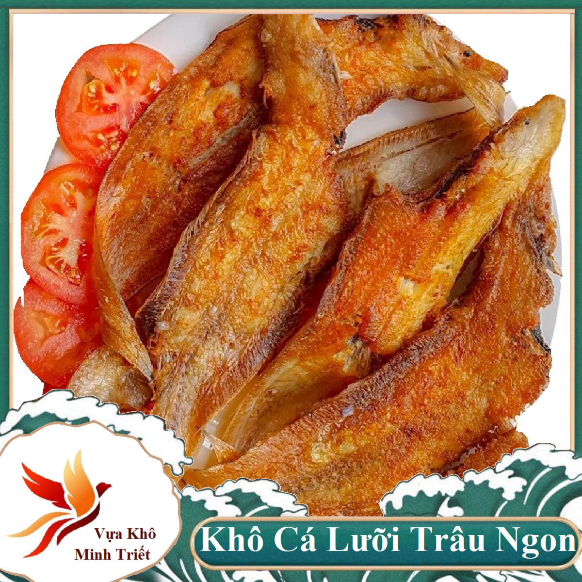 Khô cá lưỡi trâu loại trung to 500gr- vựa khô minh triết