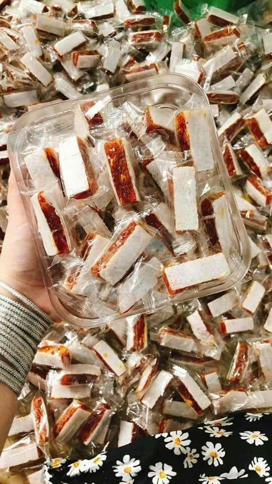 Kẹo mít + khóm +cơm dừa non 500g