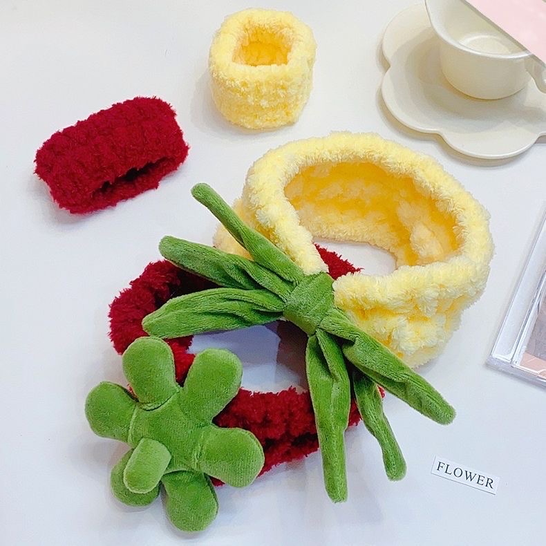 CC12 cài tóc băng đô nữ bờm tóc trái dứa 🍍 trái dâu 🍓