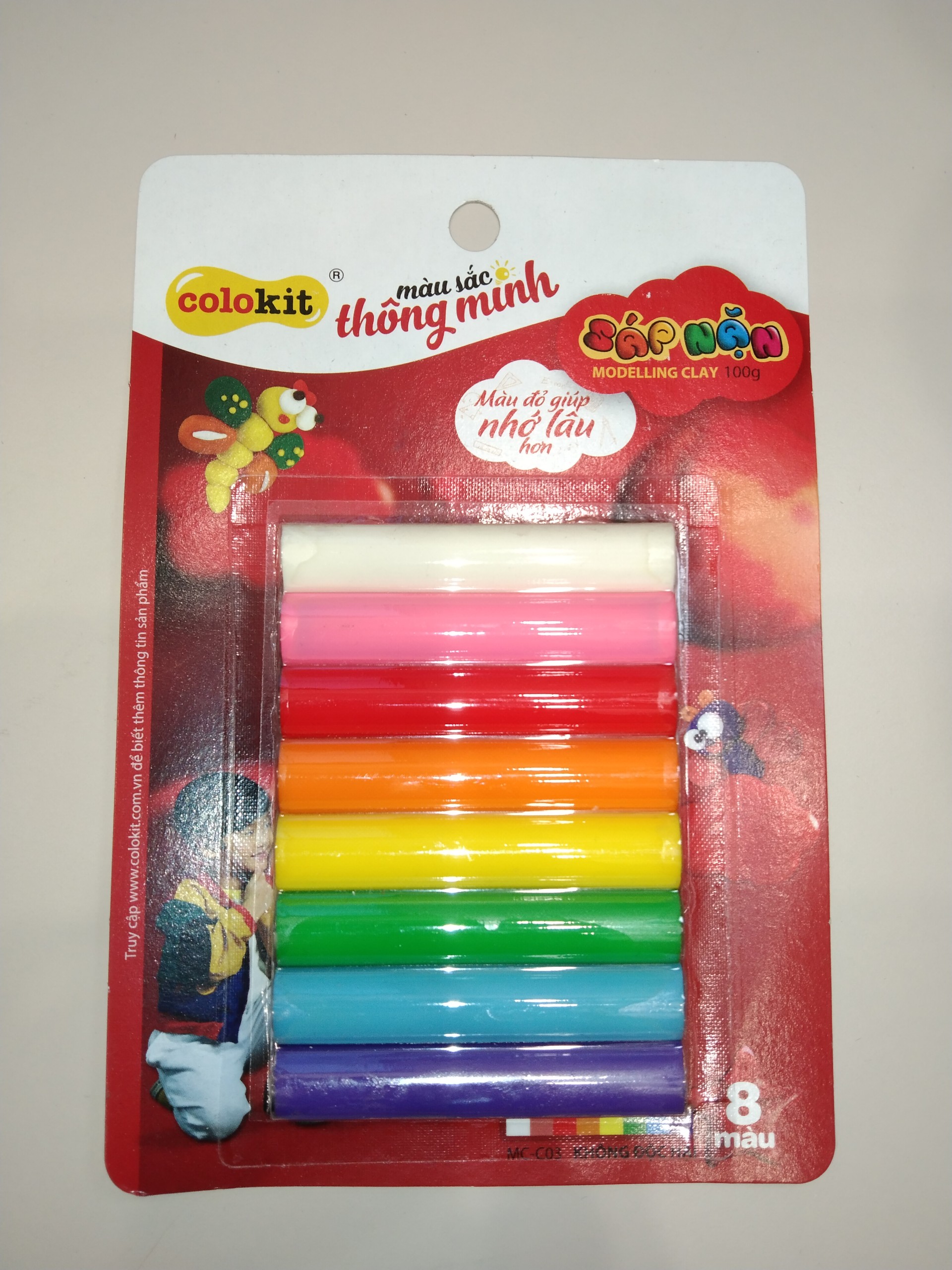Bộ sáp nặn colokit 8 màu và 12 màu