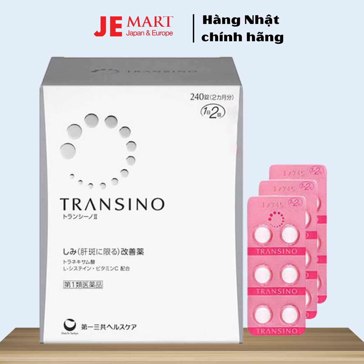 Transino trắng da  240 viên