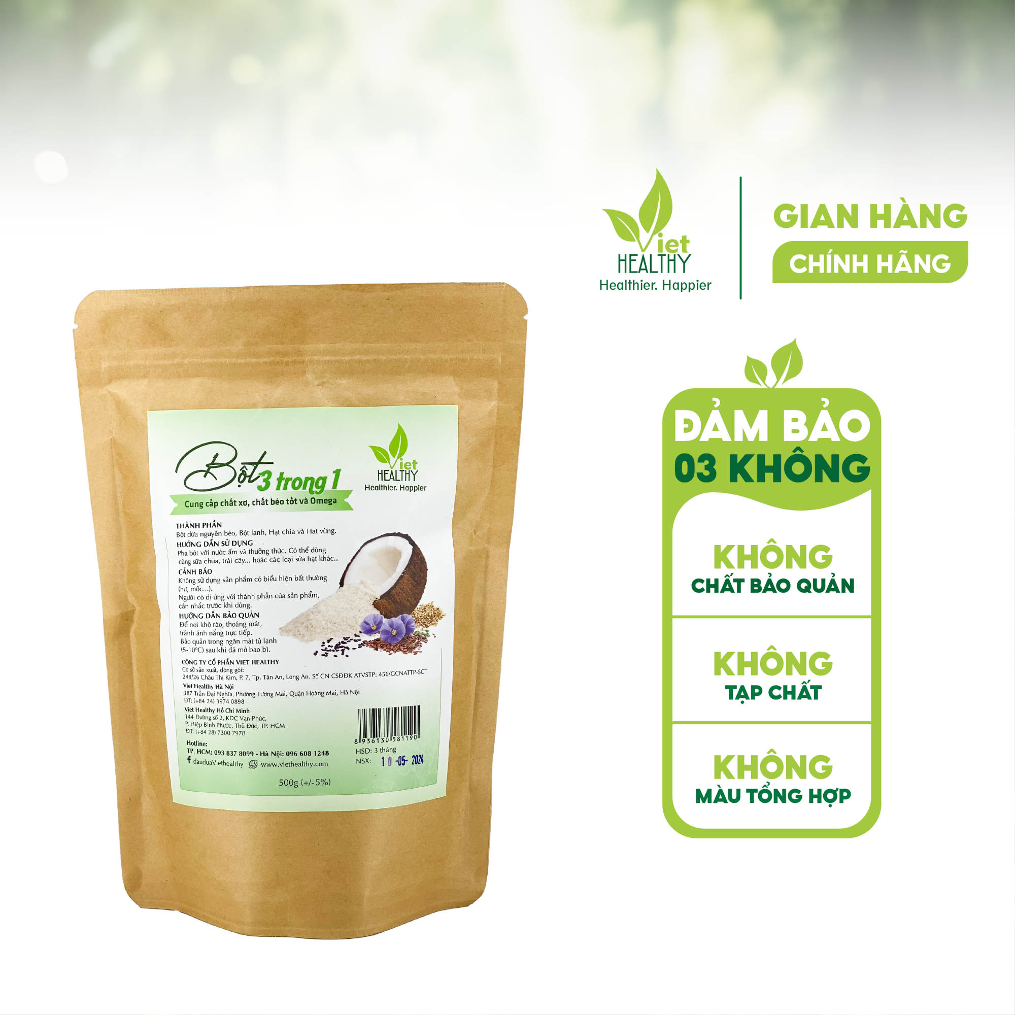 Bột 3 trong 1 Viet Healthy
