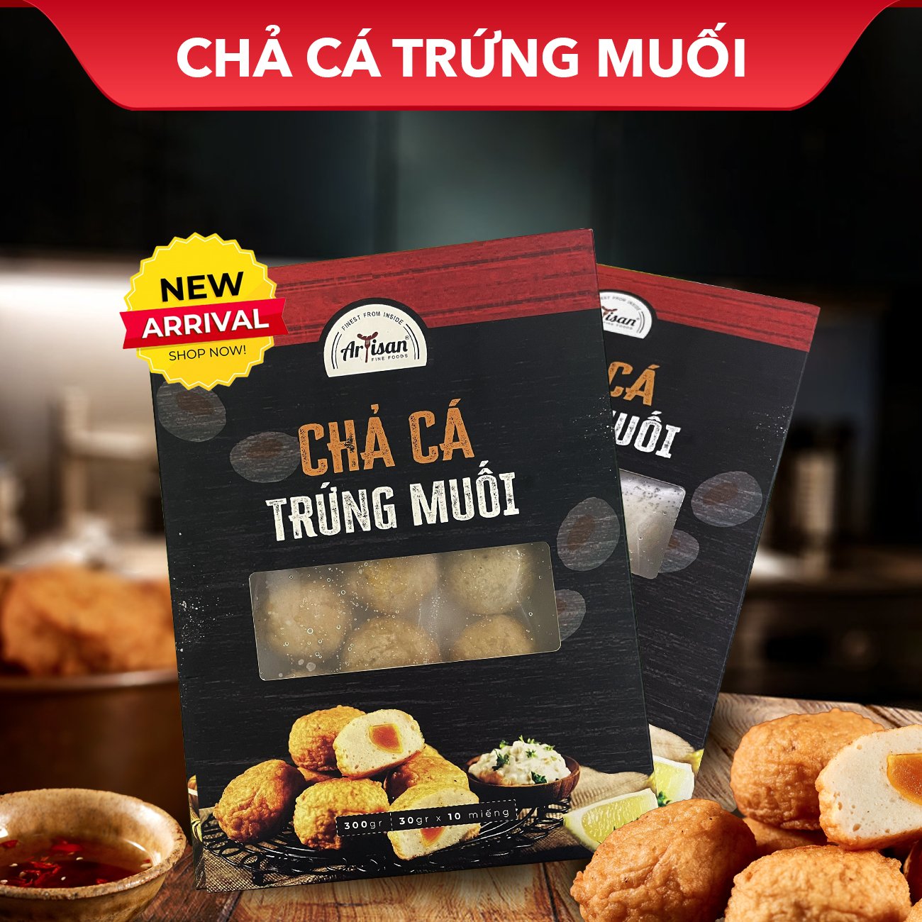 Chả cá trứng muối 300g