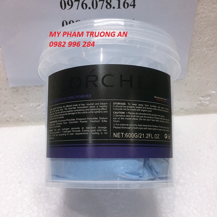 Bột Tẩy Tóc Weideron Keratin 450Gr-Bột Tẩy Mềm Không Khô Tóc