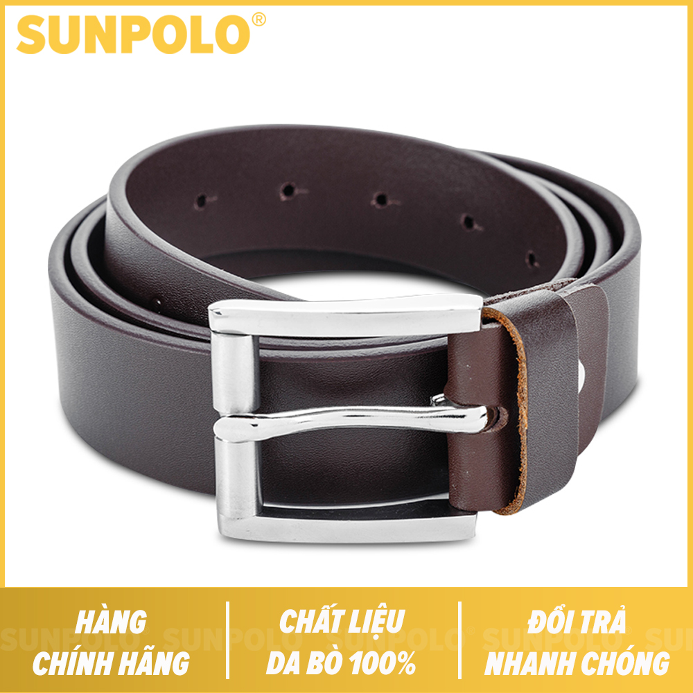 men cow leather belt (brown)