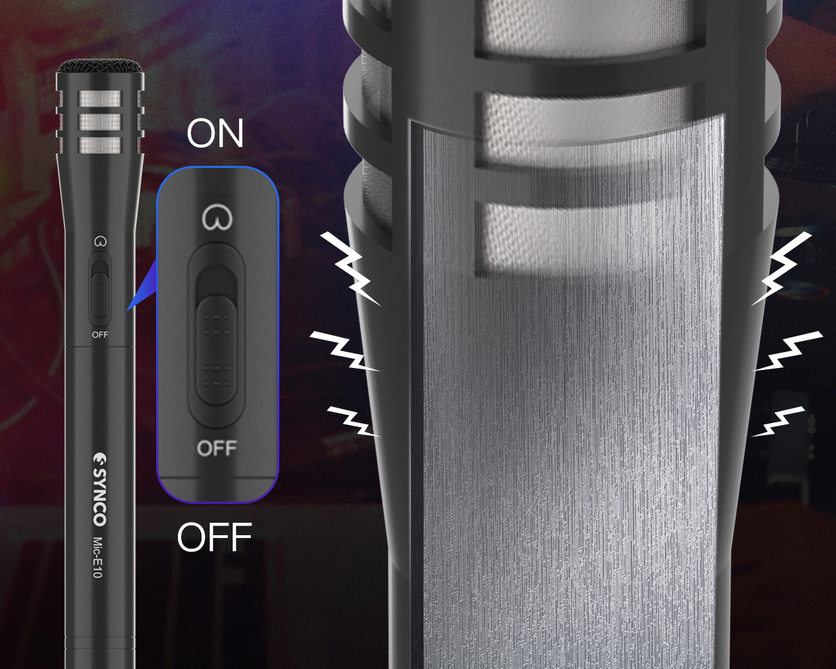 Micro thu âm giọng hát và nhạc cụ đa năng Synco Mic-E10