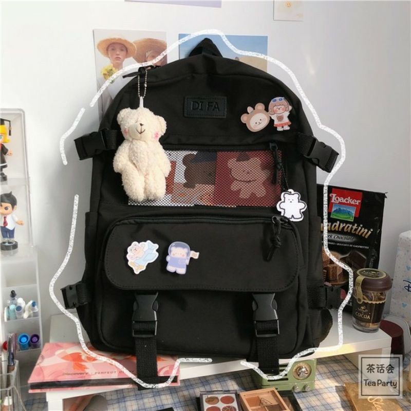 Balo ulzzang thời trang chống nước DIFABAG