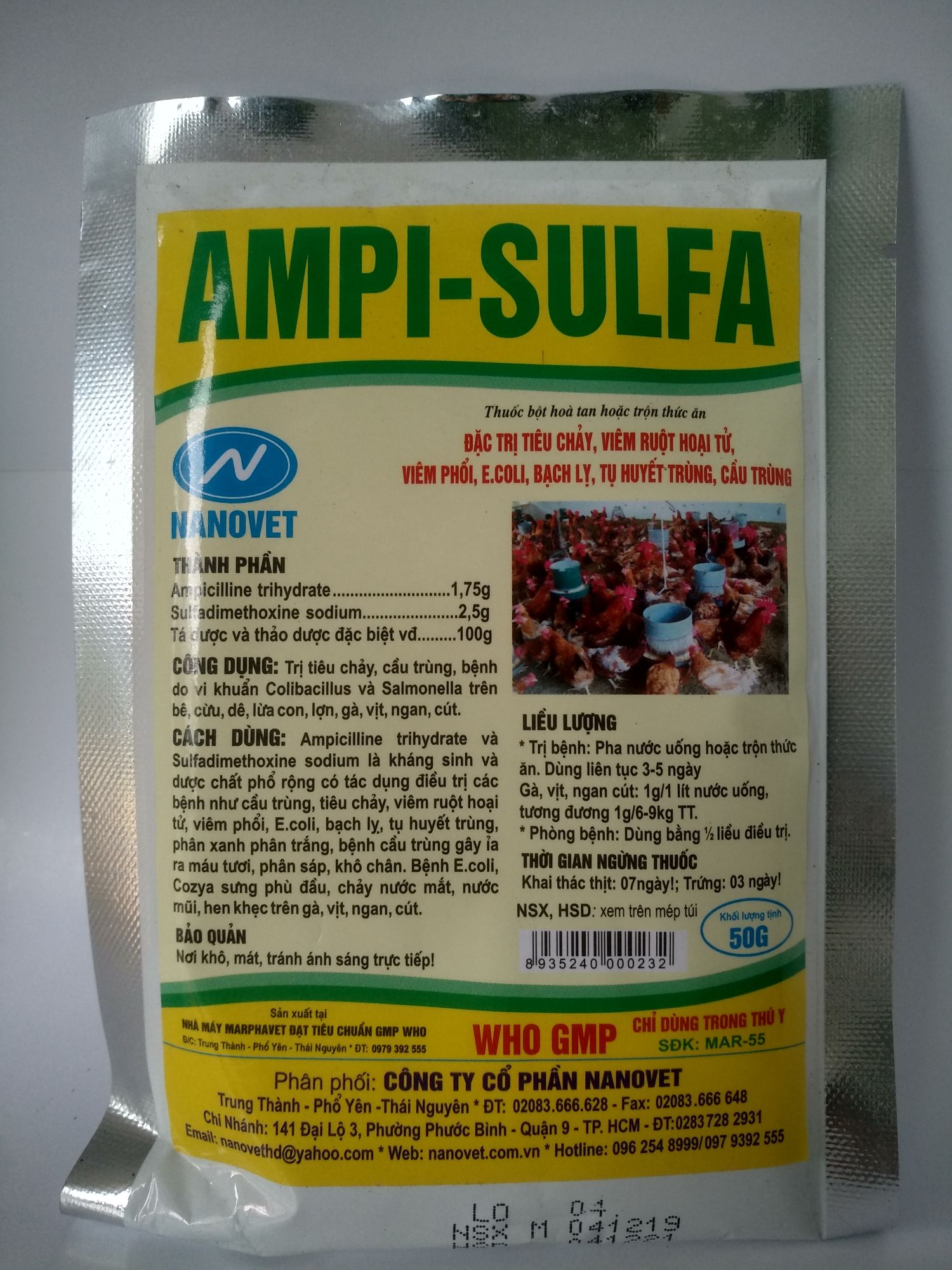 AMPI SULFA gói 50gr