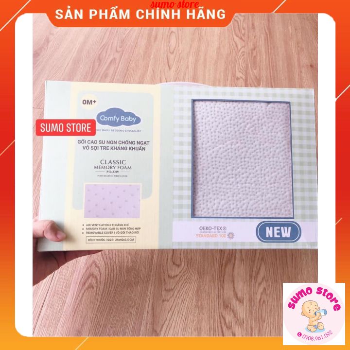 gối nằm sợi tre comfy baby