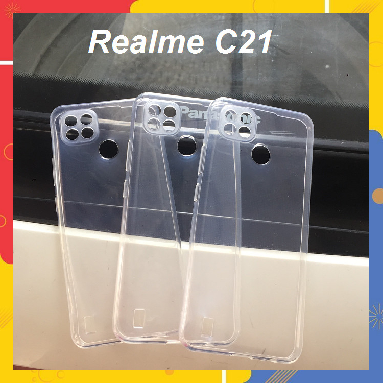 Ốp lưng silicon realme c21 dẻo trong suốt siêu hót