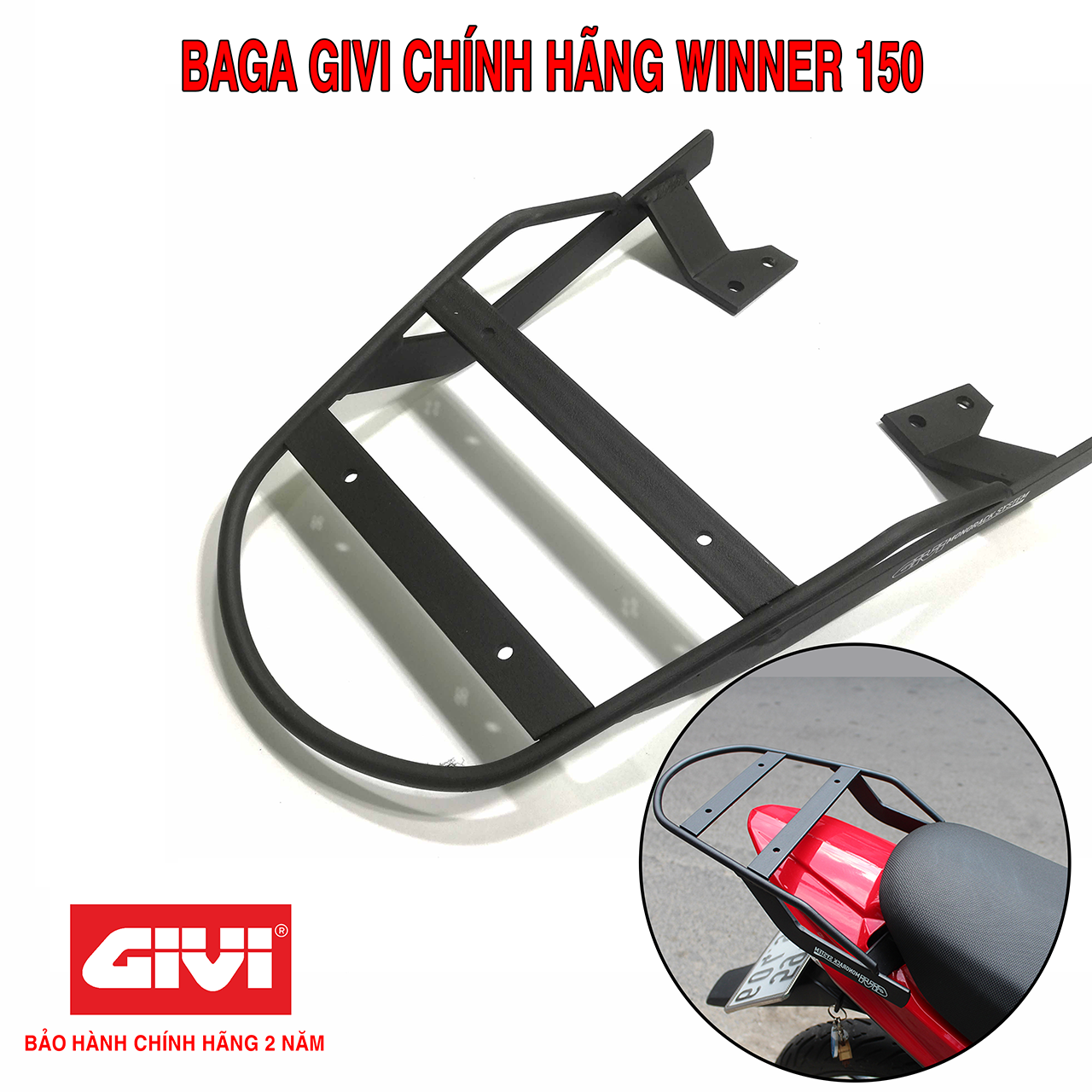 Baga sau Givi MV Honda Winner 150 / X V1 V2 V3 - chính hãng