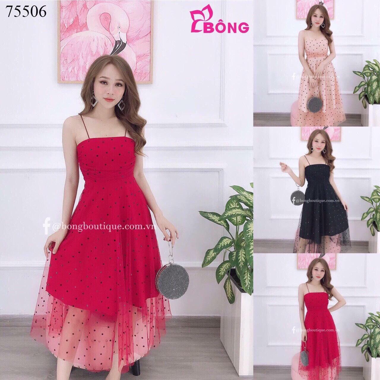 Đầm dự tiệc dáng xòe HOT BQFS