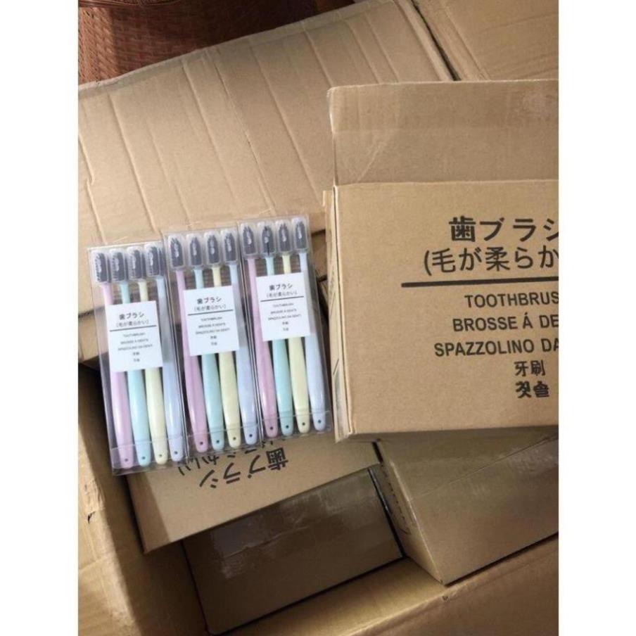 Bộ 4 Bàn Chải Đánh Răng Muji Xuất Nhật