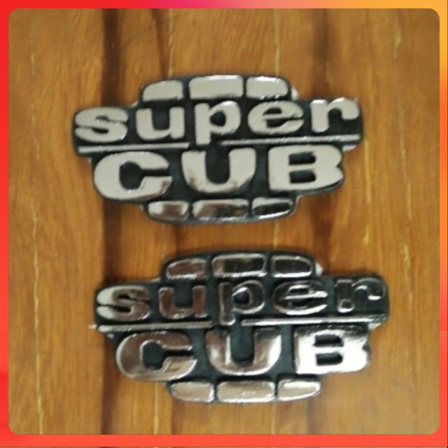 Bộ tem chữ nổi honda super cup .