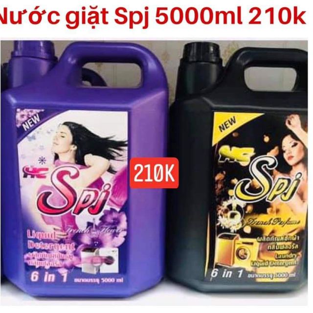 Nước giặt Spj đen 5000ml-Thái Lan