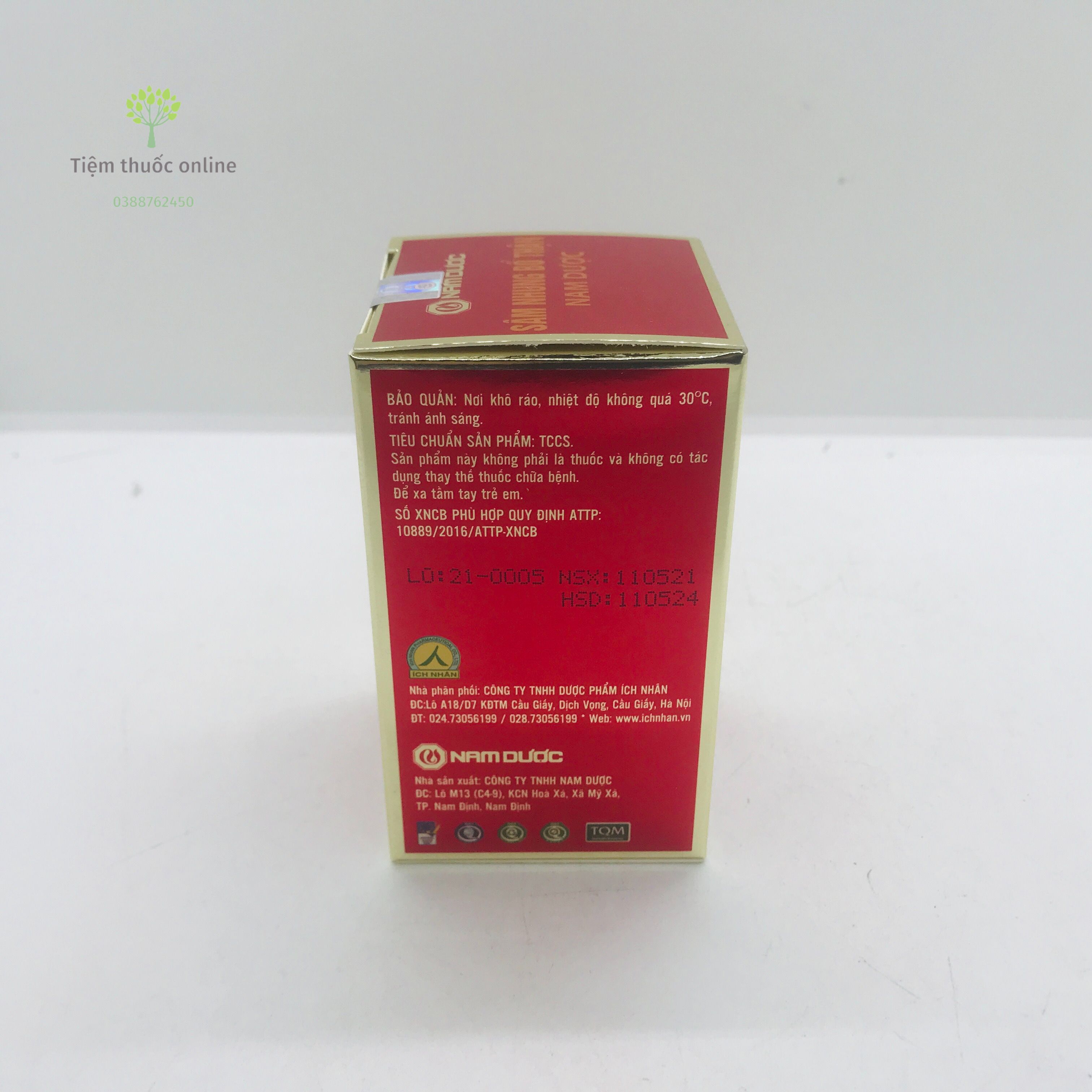 Sâm nhung bổ thận Nam Dược - Lọ 30 viên
