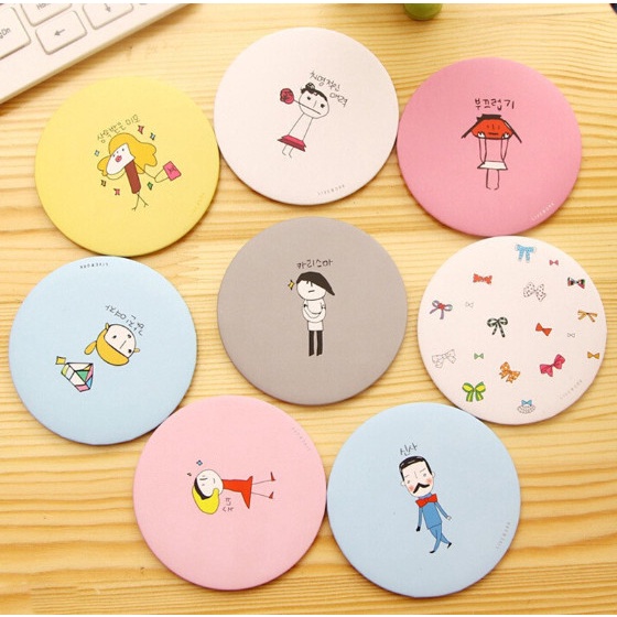 Gương Tròn Mini Hàn Quốc Dễ Thương