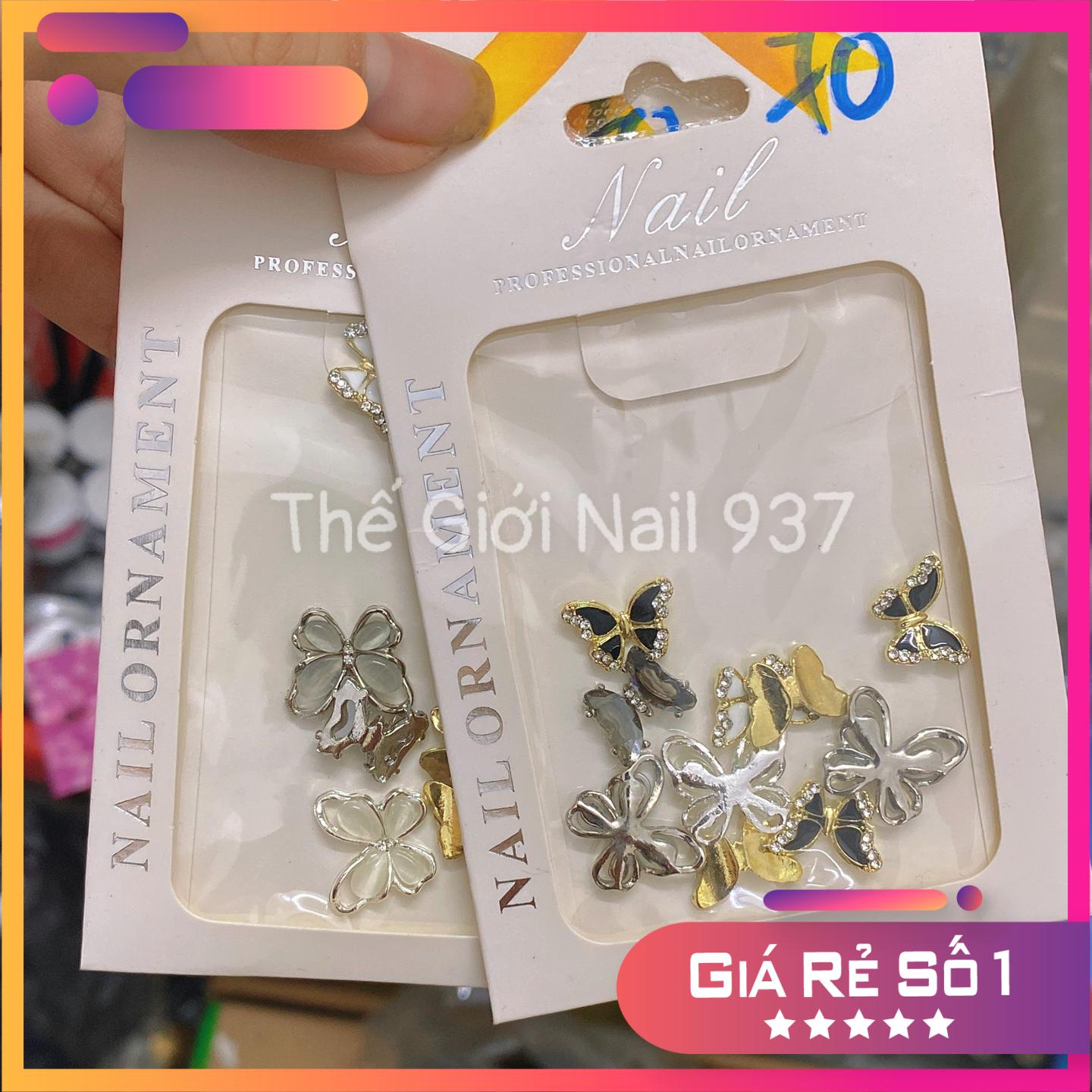 Charm Bướm Đá Đính Móng Tay Cao Cấp,Túi 10 con - TGN 937