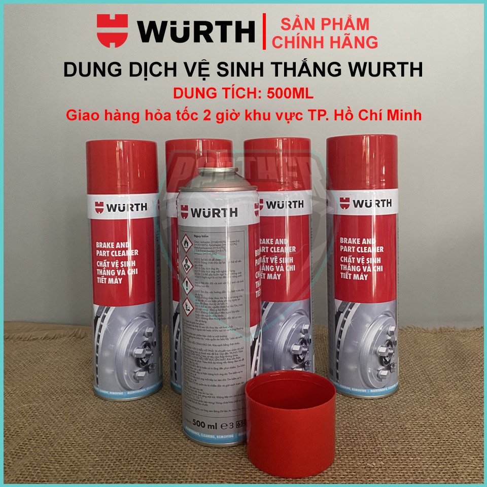 [CHÍNH HÃNG WURTH] DUNG DỊCH VỆ SINH THẮNG WURTH - ĐỨC - DUNG TÍCH 500mL