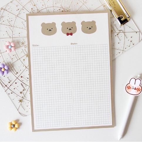 [HCM]Set 30 Giấy Ghi Chú B5 Note Xinh Xắn