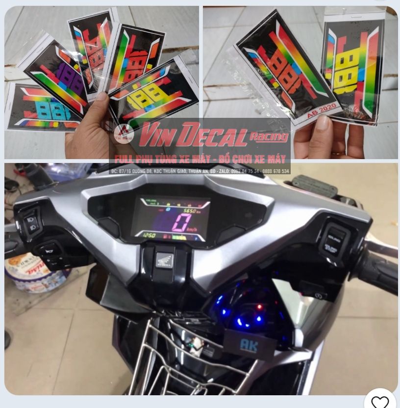 Film đồng hồ xe AB 20-21 có 7 màu giao ngẩu nhiên