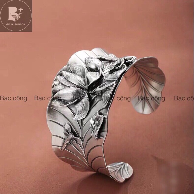 Vòng Tay Ao Sen Bạc - V51