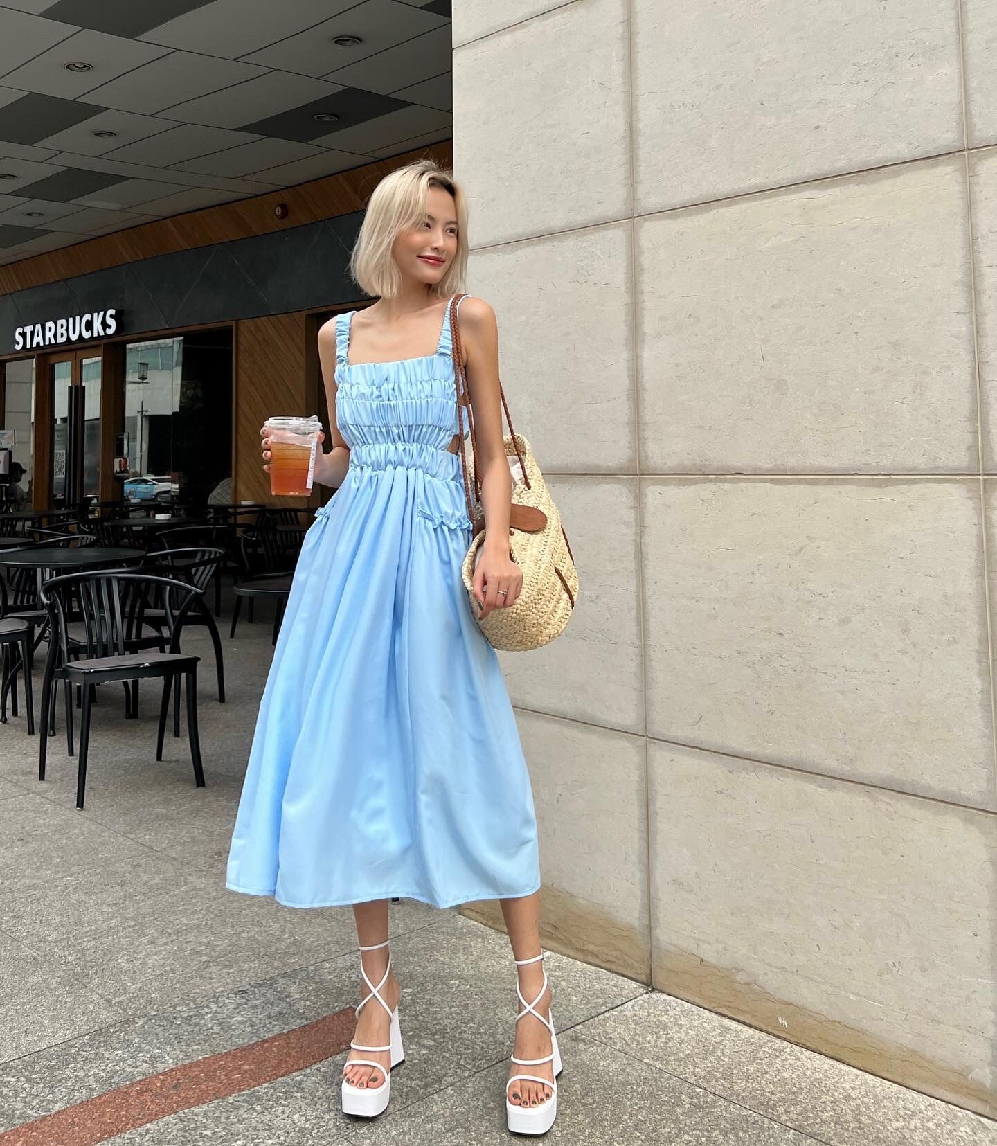 [Nhập mã LAZFASHION34-giảm 15% tối đa 99k/600k]SAP-Đầm phồng Mây cách điệu