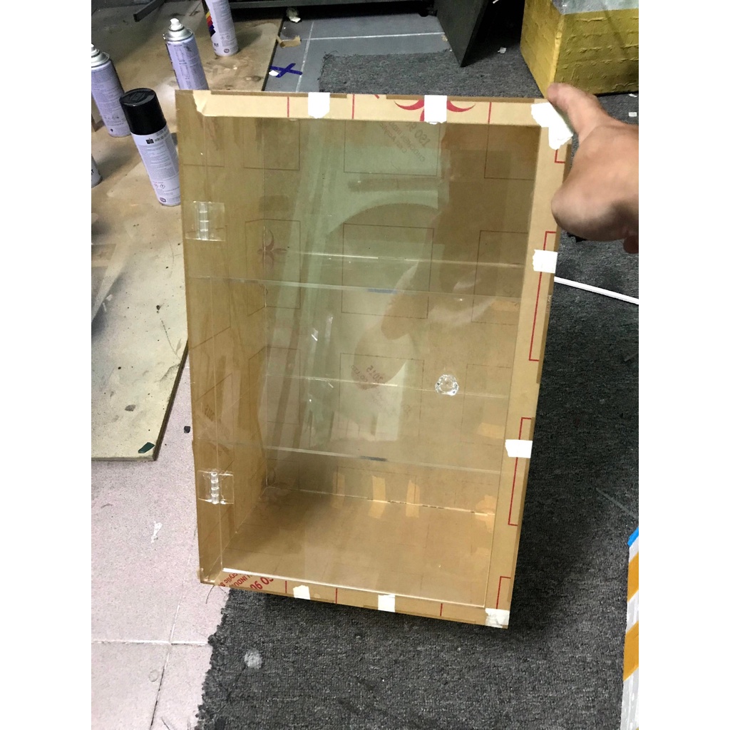 [Tặng Bộ Vệ Sinh mica] Tủ Mỹ phẩm size lớn (40x26x15)- Tủ trưng bày bằng mica