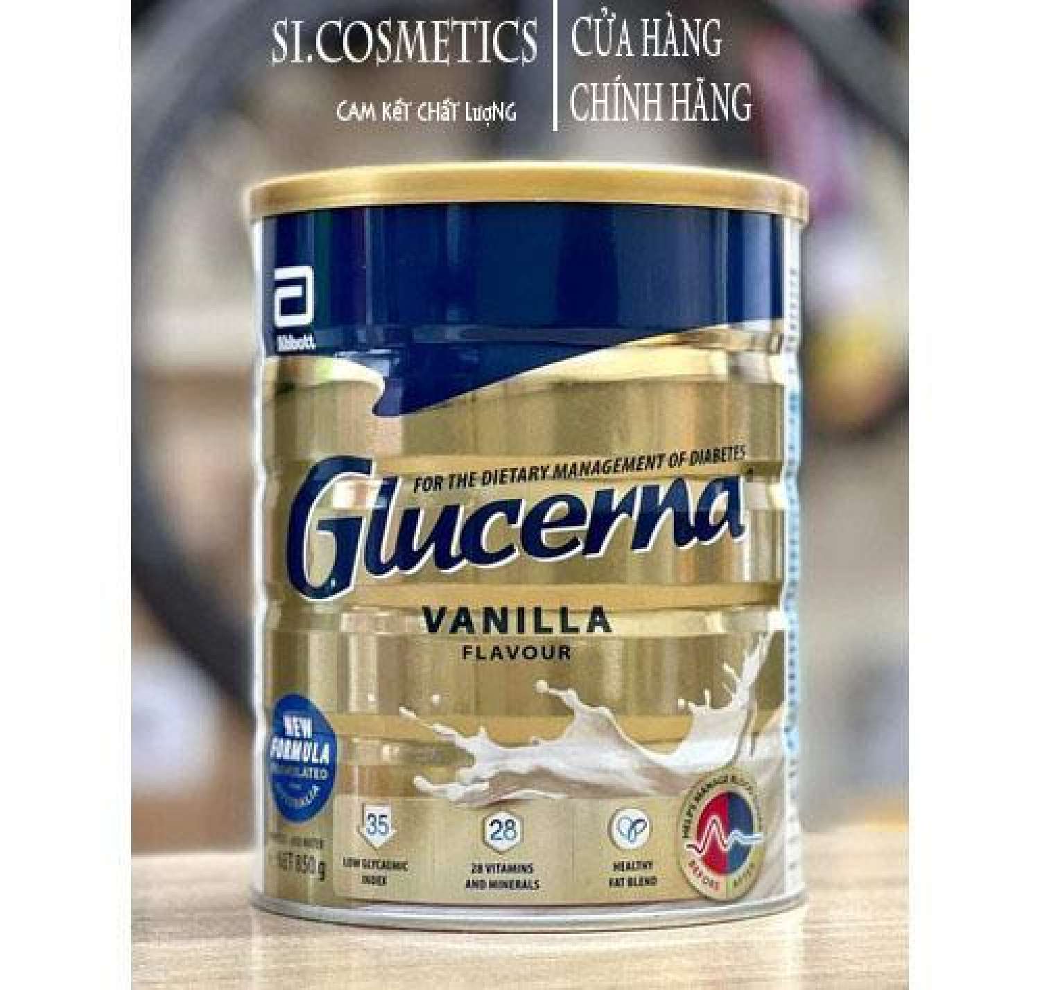 Sữa Bột Glucerna Úc Dành Cho Người Tiểu Đường Hương Vanilla 850g
