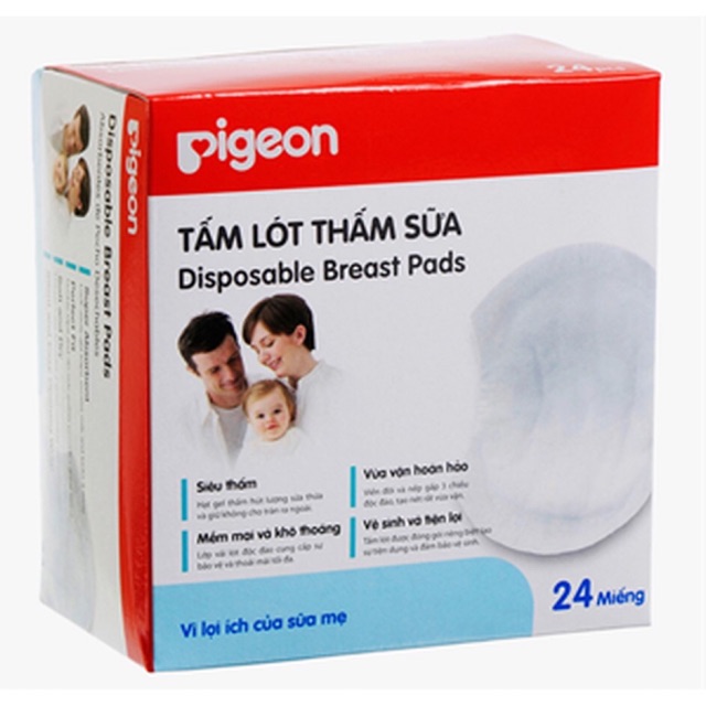 Miếng Lót Thấm Sữa Pigeon (24 Miếng /Hộp) (1210 )
