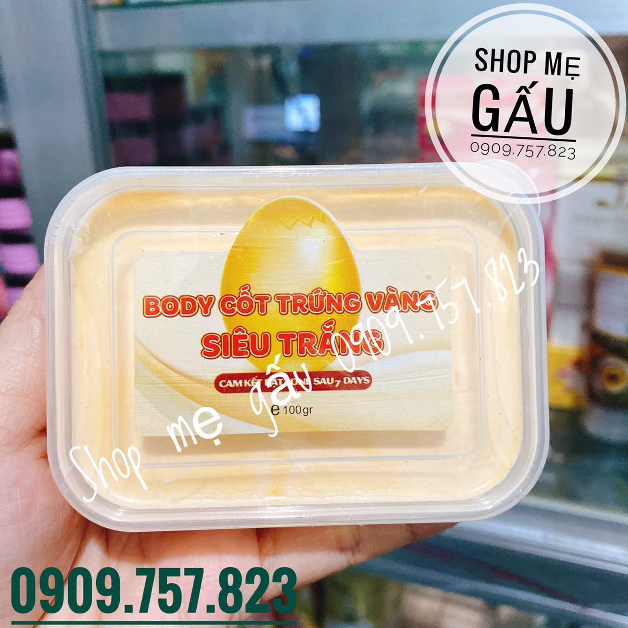 Kem body cốt trứng vàng siêu trắng 100g