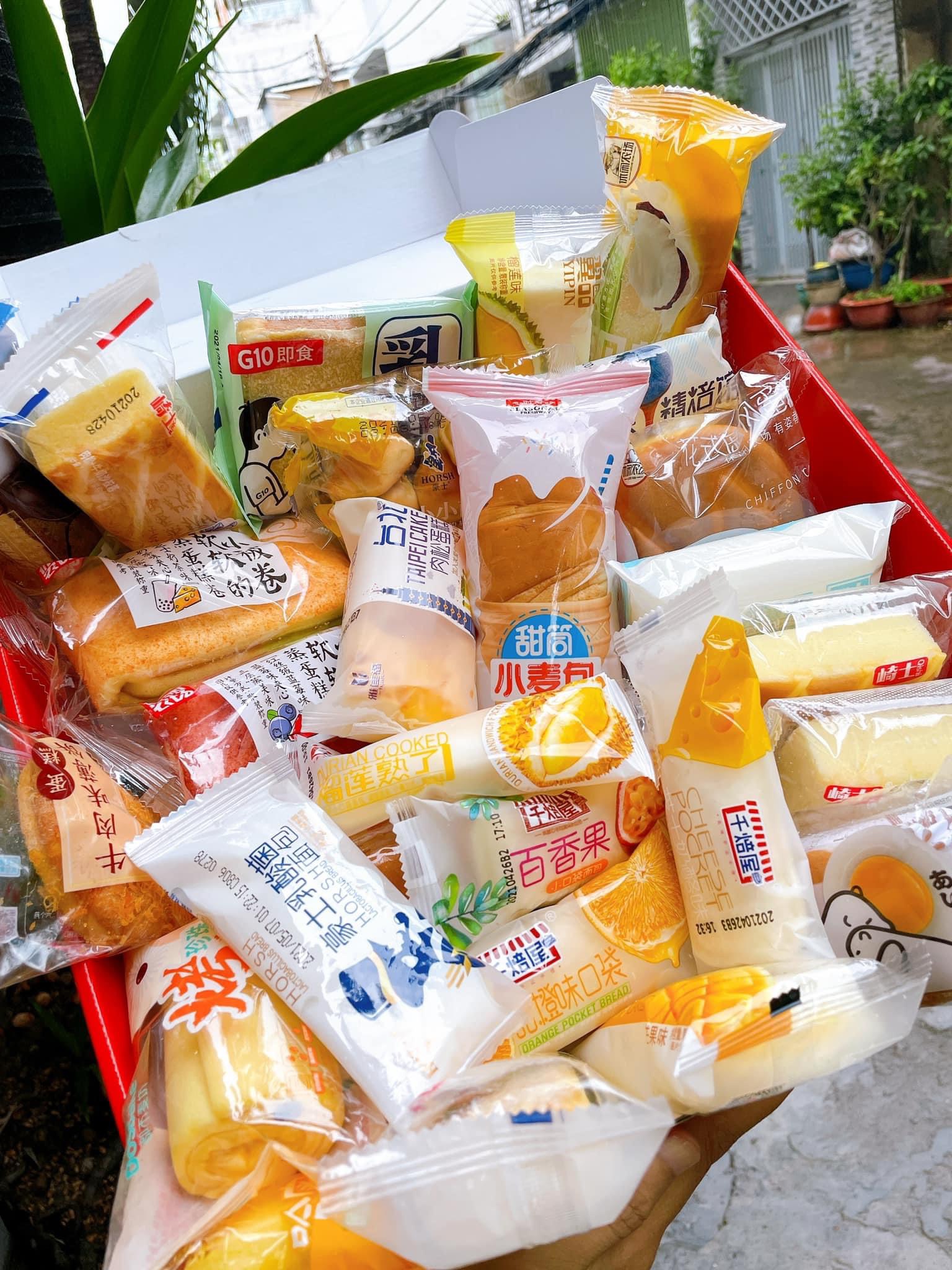 [Hoàn tiền 10%] 1kg bánh tươi nội địa trung ( 18-25 bánh mix đủ vị ) 002