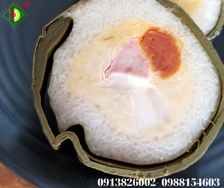 Bánh Tét Nếp Trắng Truyền Thống [Bánh tét Trà Cuôn Hai Lý tại Trà Vinh]