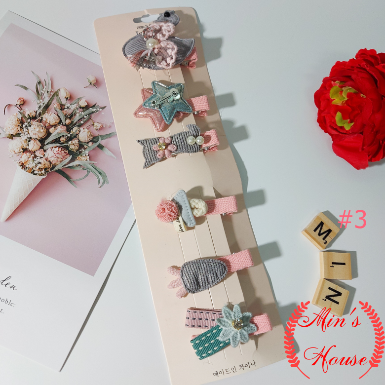 Set 6 Kẹp Tóc Xinh Cho Bé