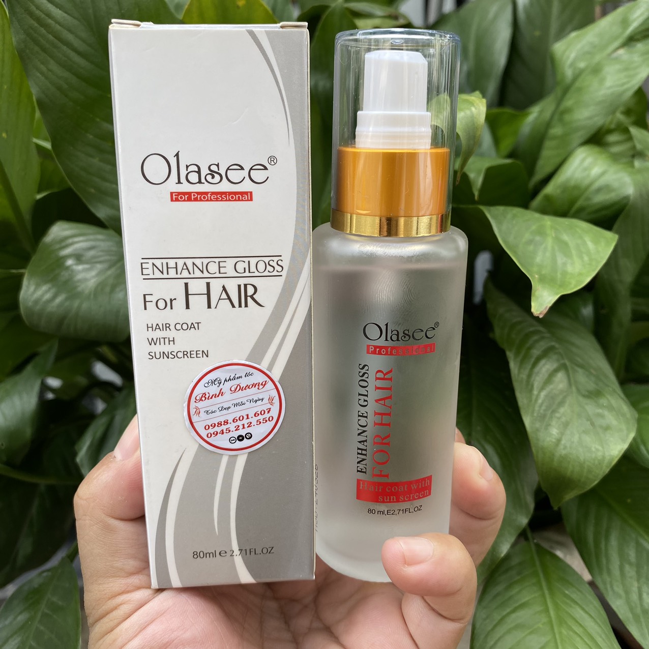 Combo Nước Xịt +Tinh dầu dưỡng Tóc Olasee Intense Repair Moisture 250ml/80ml