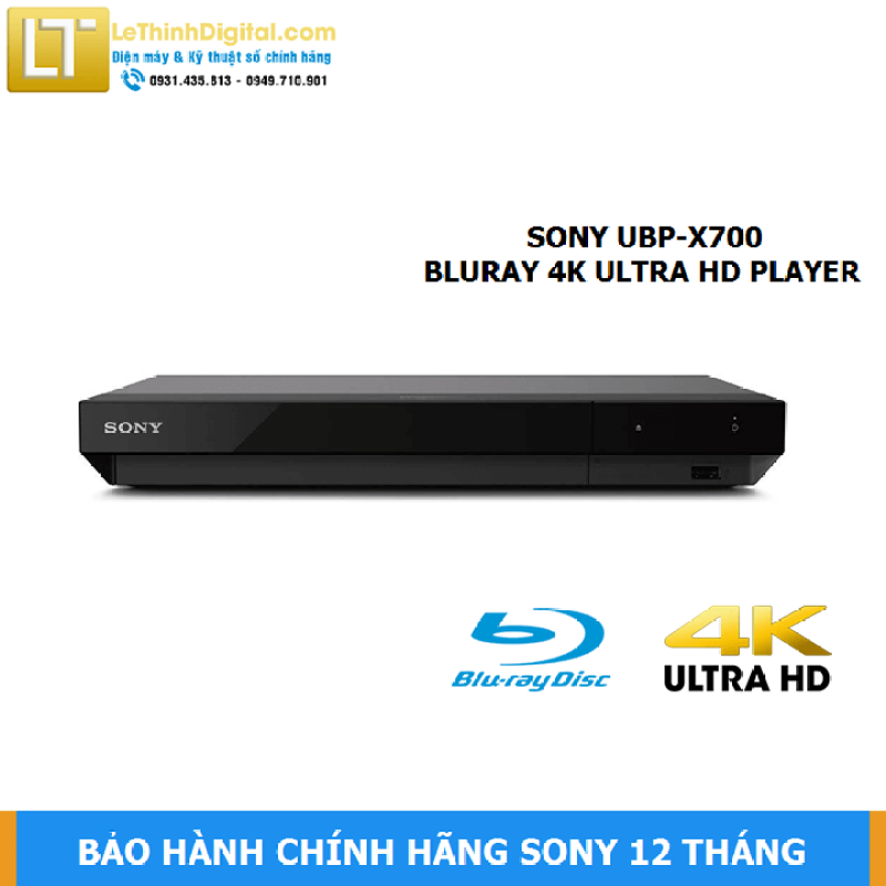 Bảng giá Đầu đĩa Blu-ray Sony 4K UBP-X700 - Hãng phân phối