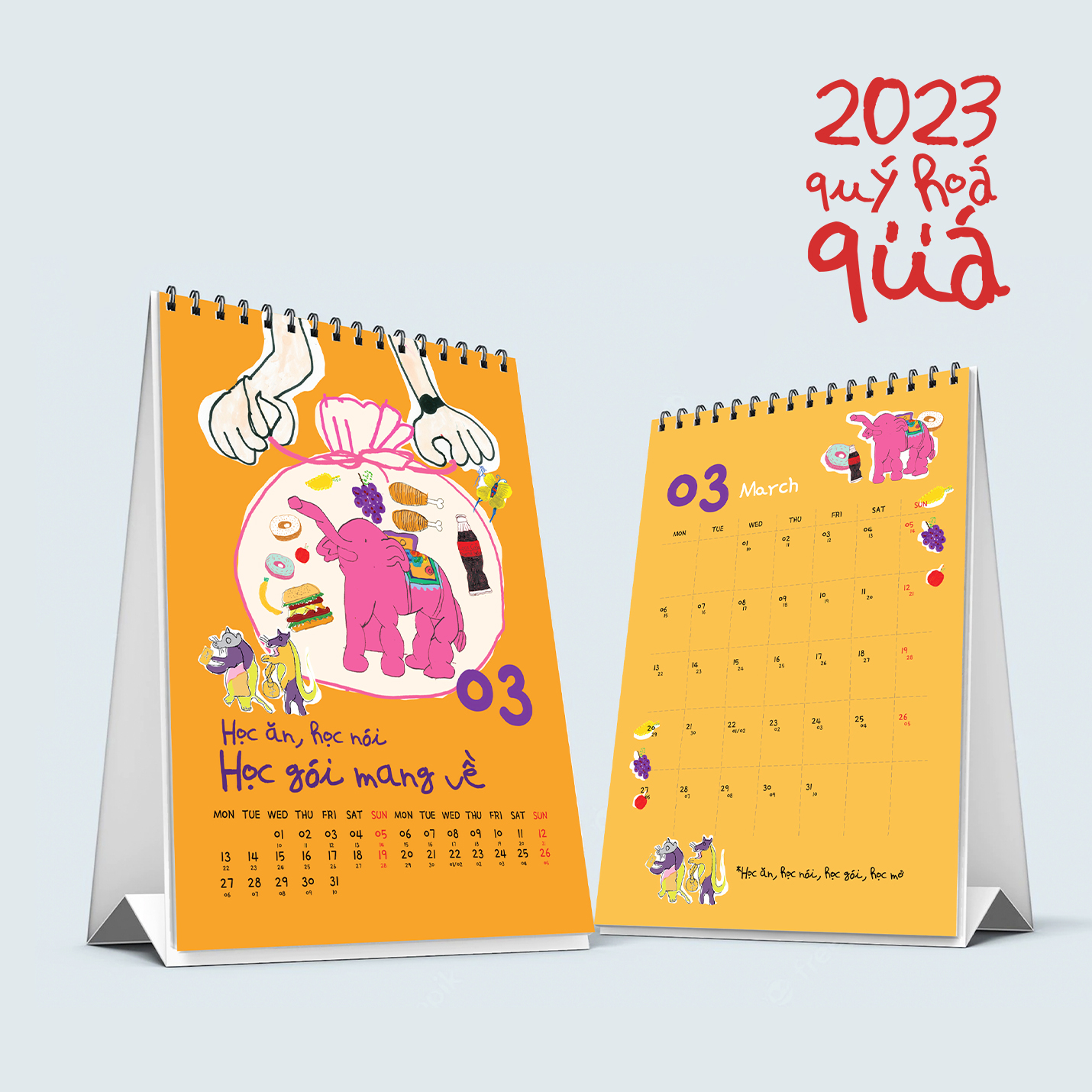 Lịch để bàn 2024 - Long Time (lâu rồi sao không) [Made by Tòhe] [Fsale]