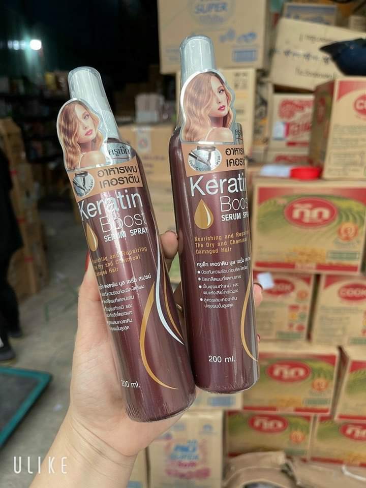 Serum Xịt dưỡng tóc Cruset Keratin Boost Serum
