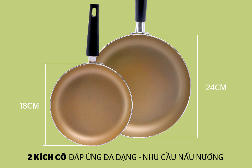 Chảo cặp sunhouse 18/24cm