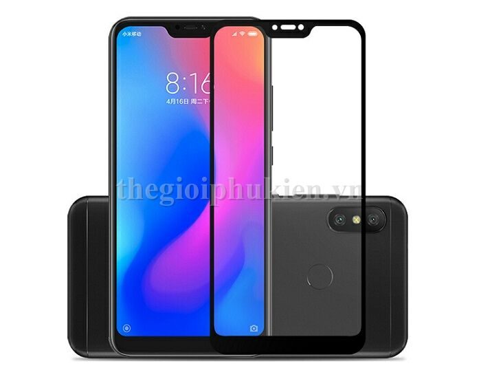 Tấm dán cường lực full màn hình 5D Xiaomi Redmi 6 Pro