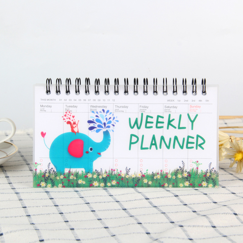 Sổ kế hoạch tuần Hình con thú đáng yêu (Weekly Planner)