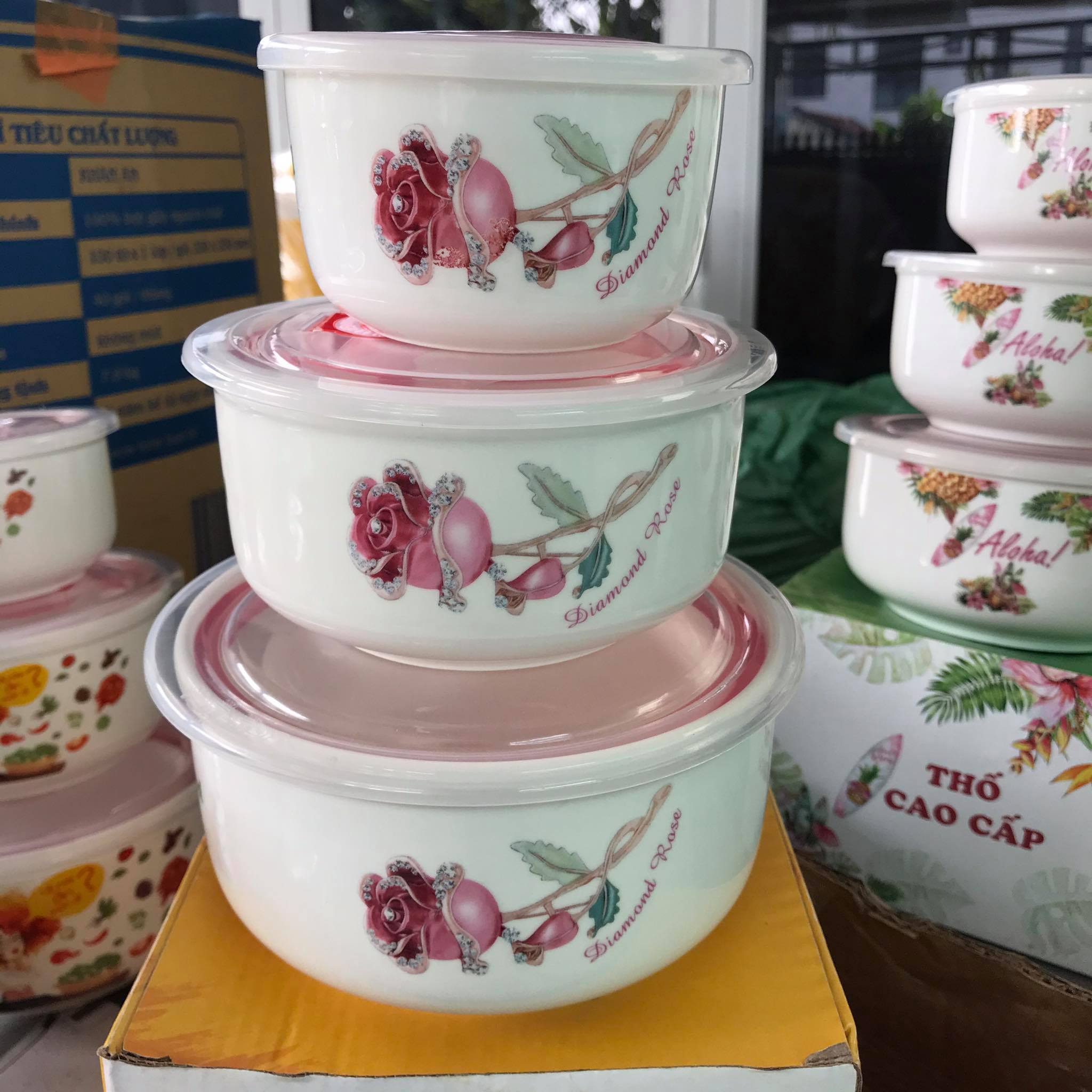 Bộ 2 thố có nắp hút chân không