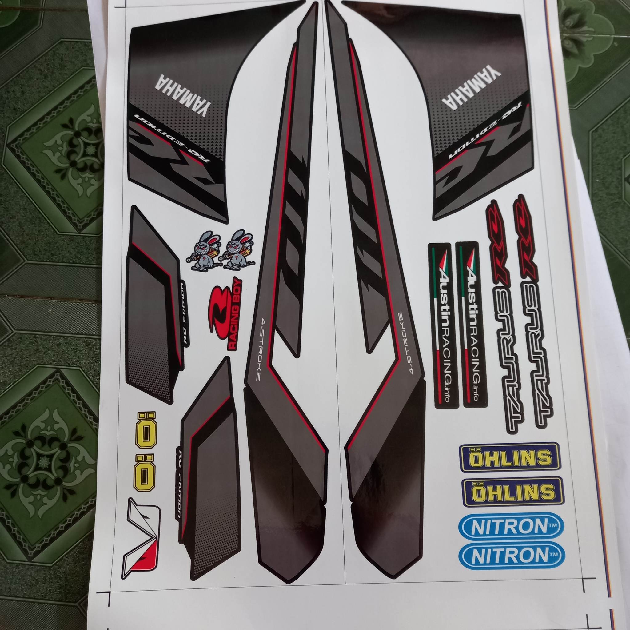 tem rời taurus RC đen xám
