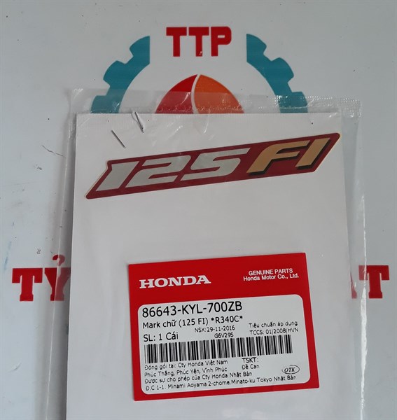 Tem chử 125 fi đô 340 fu x 2011 honda