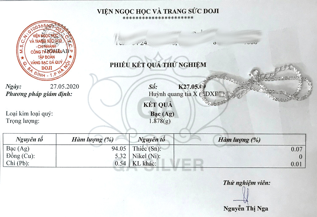 Vòng tay bạc 925 xù lắc nữ sequin trơn kim tuyến S925 TWIST QA SILVER Bracelet BR190702