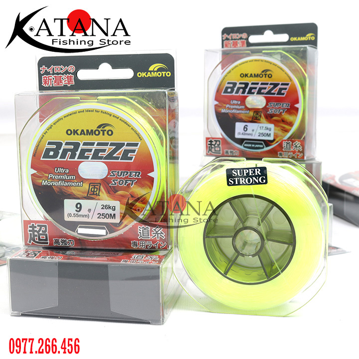 [HCM]Cước câu Okamoto Breeze cuộn 250m - Made in Japan