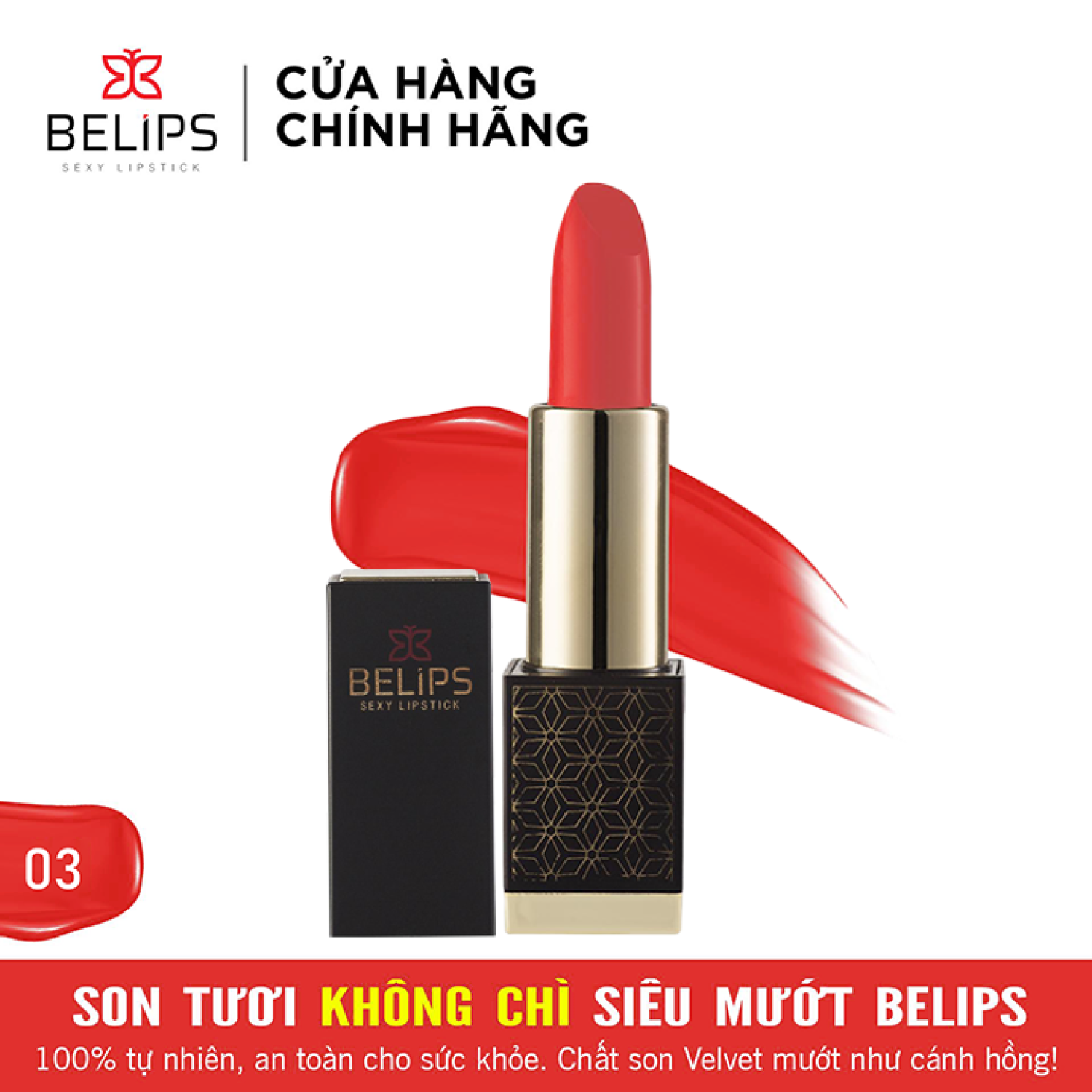 [Freeship] Son môi không chì Belips Sexy Lipstick 5g an toàn bền màu bảo vệ và dưỡng môi - Nét Đẹp Việt Nedevi