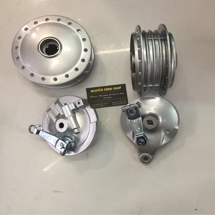 [HCM]Đùm xe wave dream bạc full 4 món