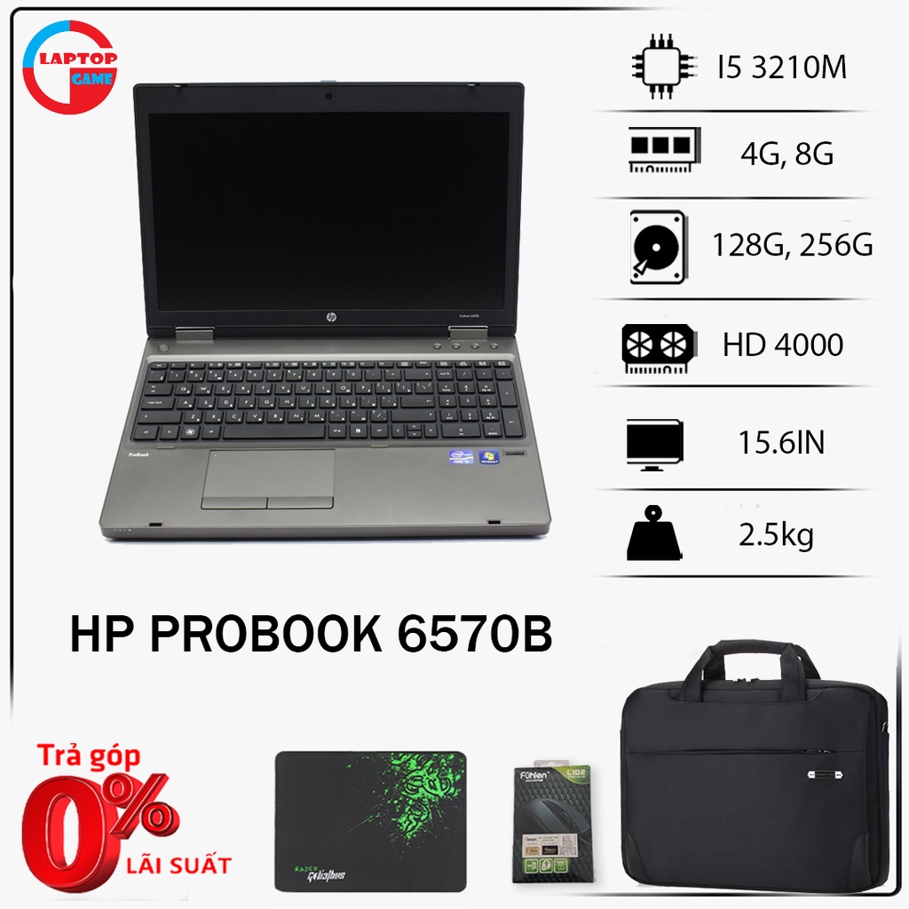 Laptop HP Probook 6570b chơi fifa 4, pubg mobile , laptop